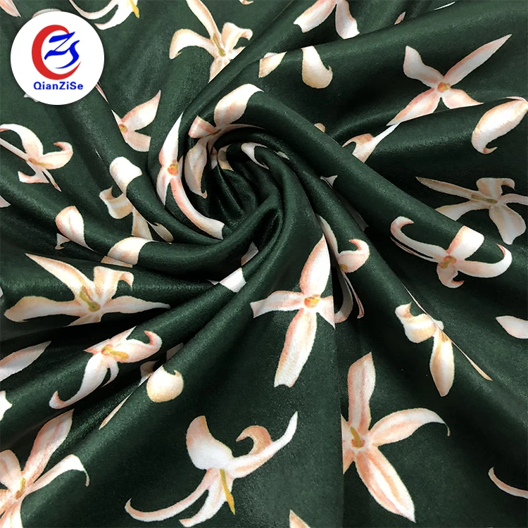 Цветочный дизайн сублимационная мода цифровая печать ткань для женских платьев