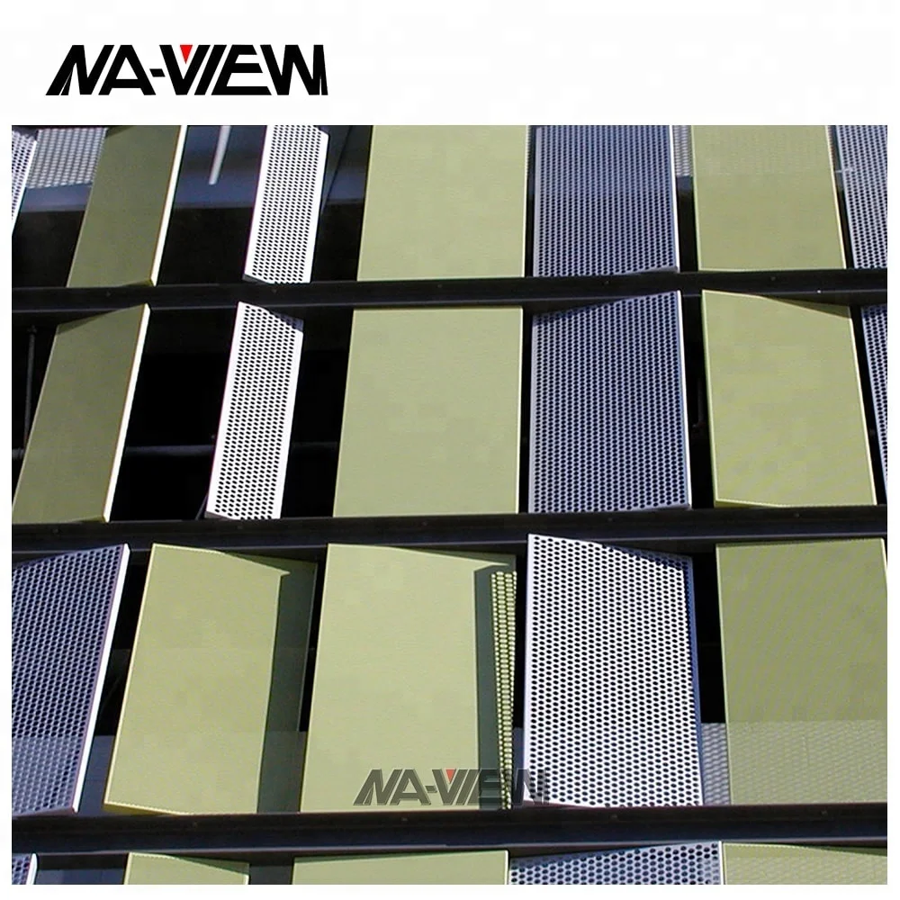 Customized Outdoor Building Aluminum Punch Plate with perforated metal decorative metal sheet panels