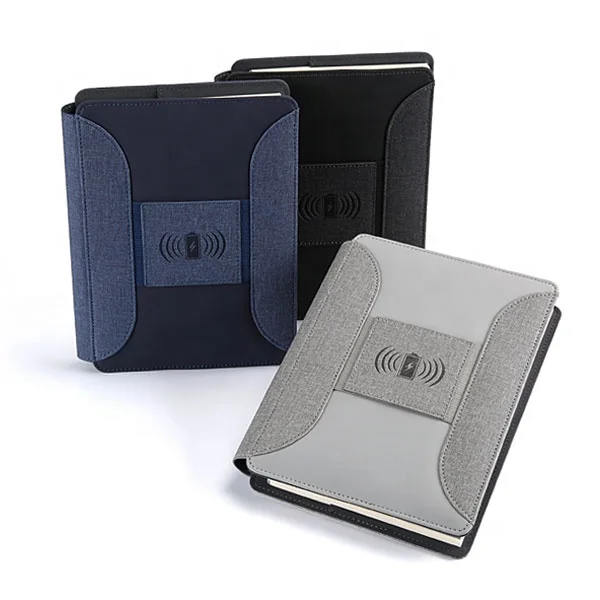 Wireless charger power bank A5 business planner organizer