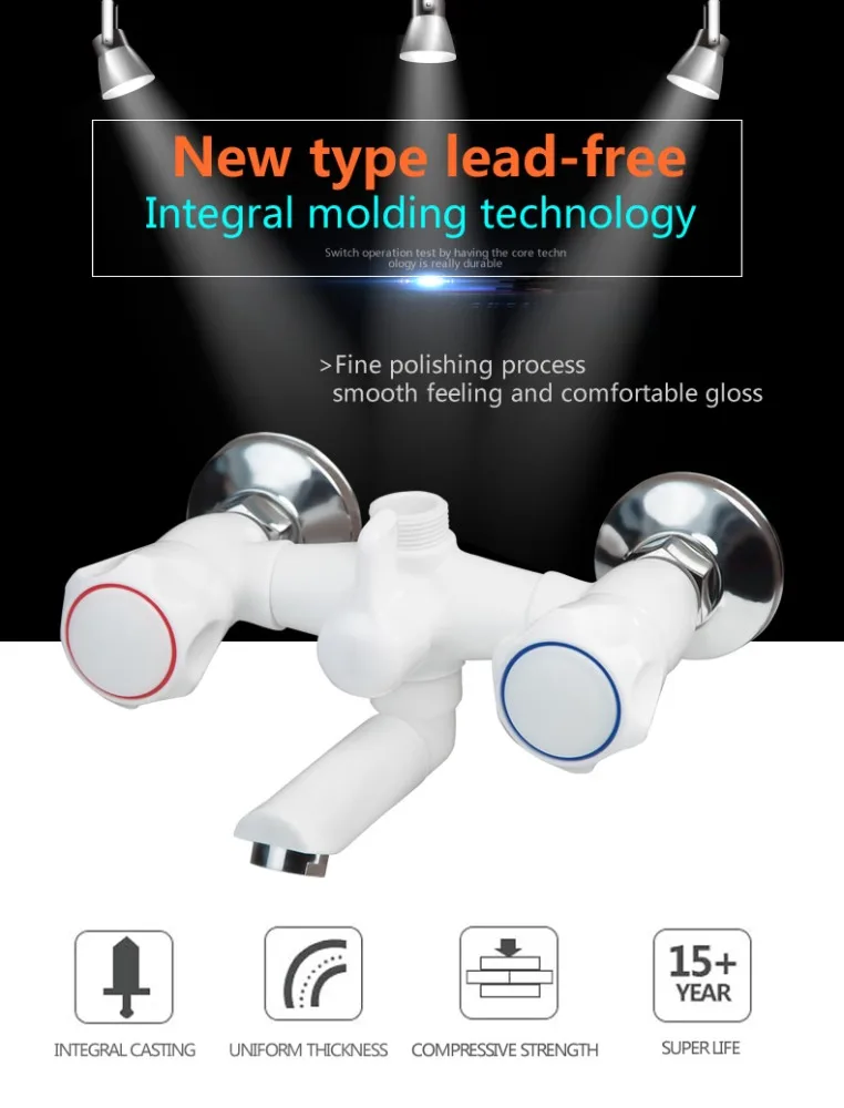 
7 way PPR material bathroom plastic faucet 