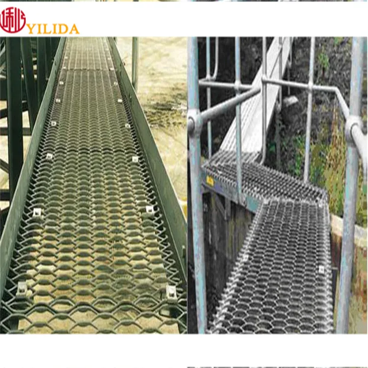 Industrial style decorative mesh expanded metal stair treads