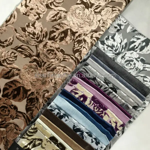 Jacquard Velvet Embossed Upholstery Fabric