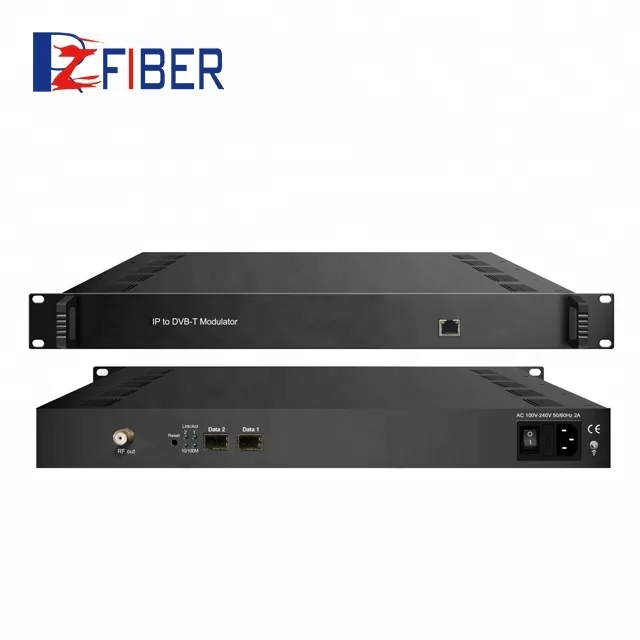 1024 IP-модулятор 8 каналов 16QAM 64QAM IP к DVB-T DVBT головное