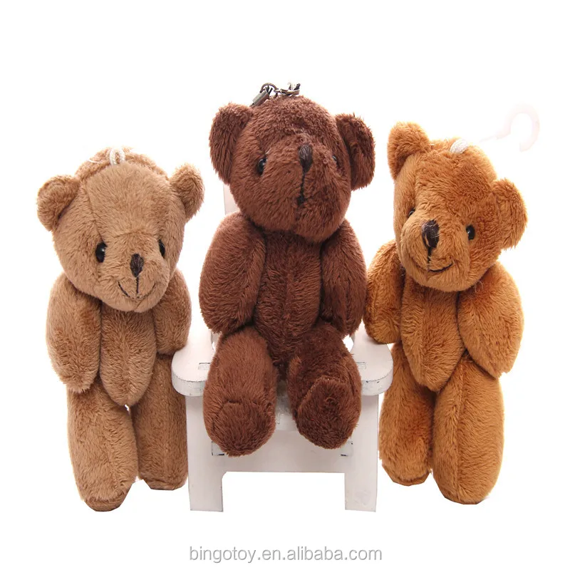 2022 Hot sale high quality china toy factory valentine product cheap teddy bear keychain fashion plush wholesale mini teddy bear
