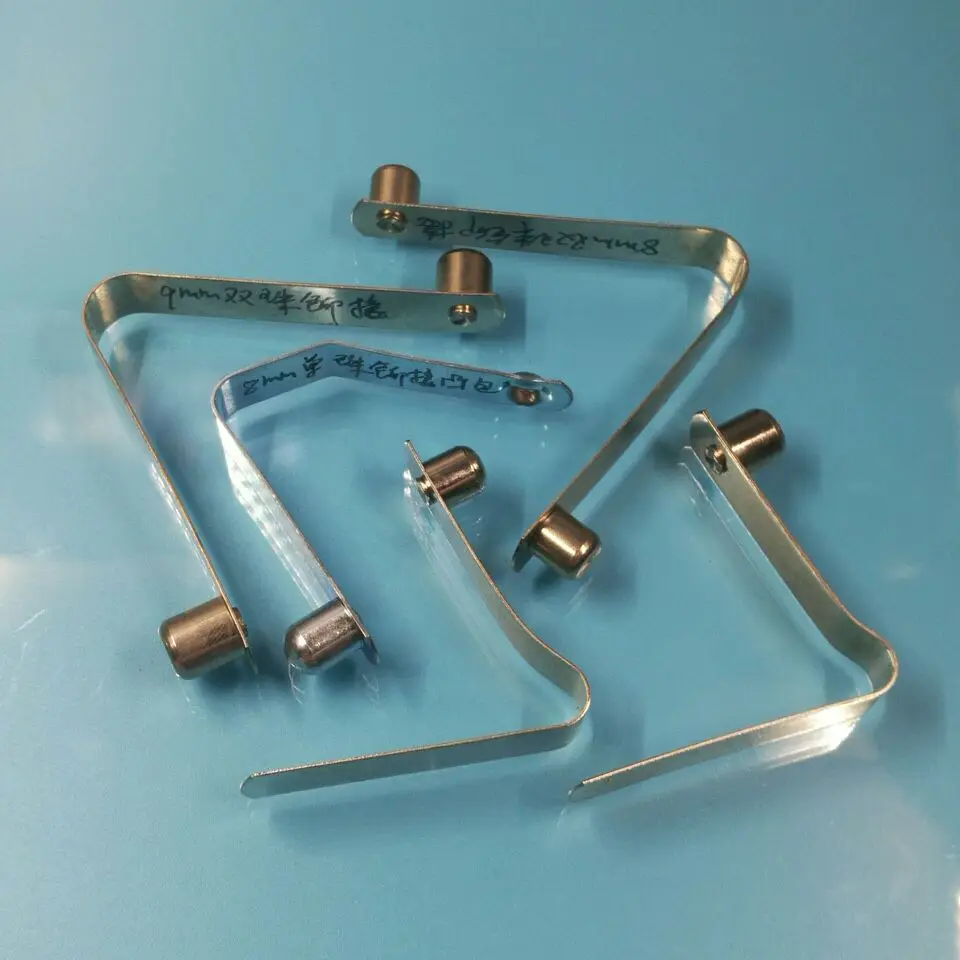 Spring Steel Tent Tube Lock Spring V Shaped Snap Push Button Spring Clip