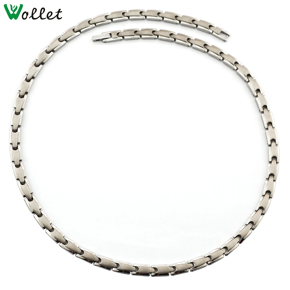 wollet jewelry wholesale infrared negative ion magnetic germanium titanium necklace