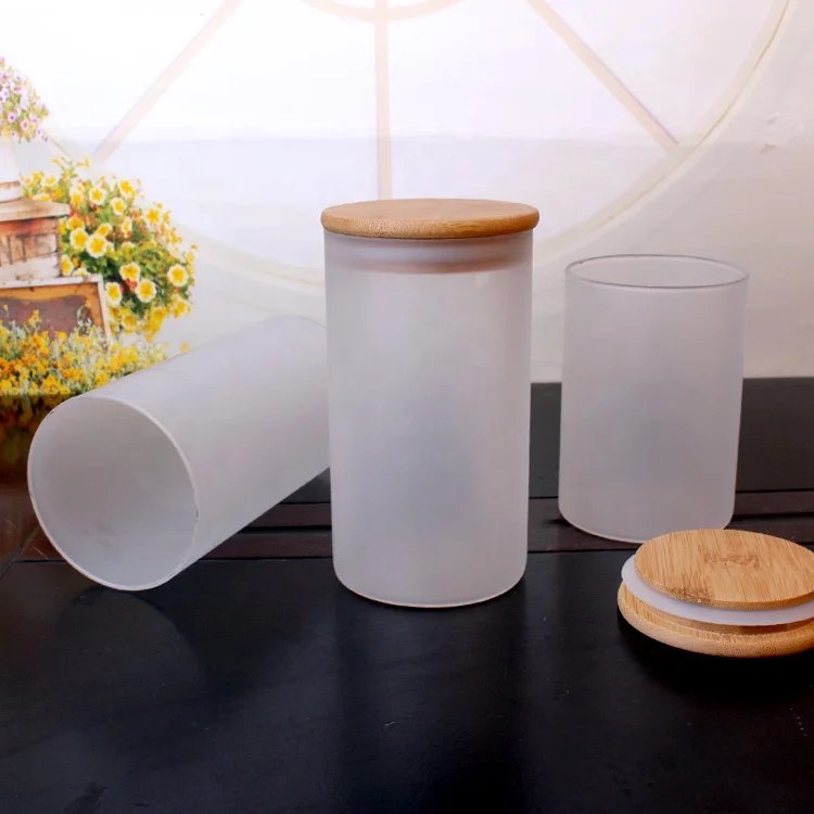 
1000ml glass jar with bamboo wood lid for rice flour food storage 