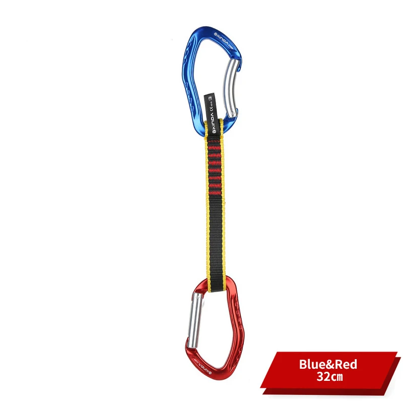 XINDA CE UIAA  25kN quick draw climbing carabiners  with sling