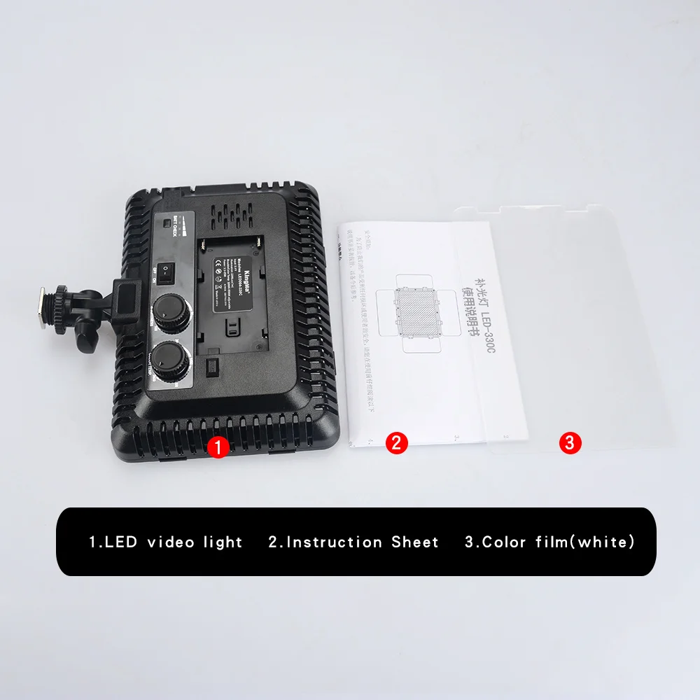 Kingma photography LED video light LED-330C for studio light video shooting