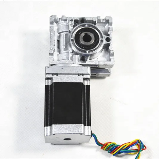 Шаговый двигатель NEMA 23 56 мм и 76 мм с червячной передачей RV30