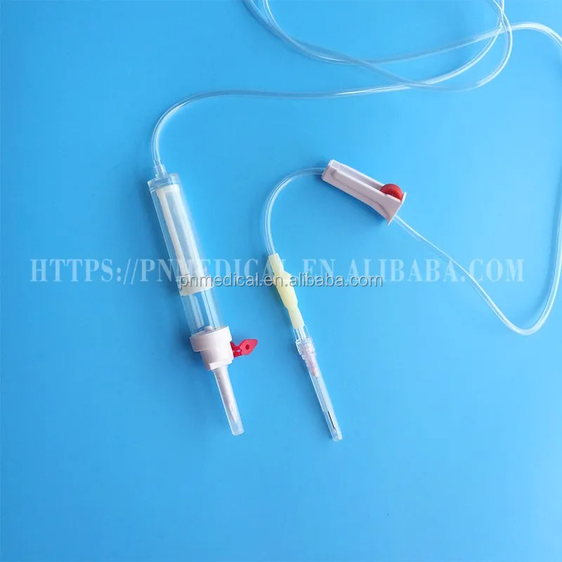 Китайский одноразовый медицинский дешевый набор для переливания крови с иглой