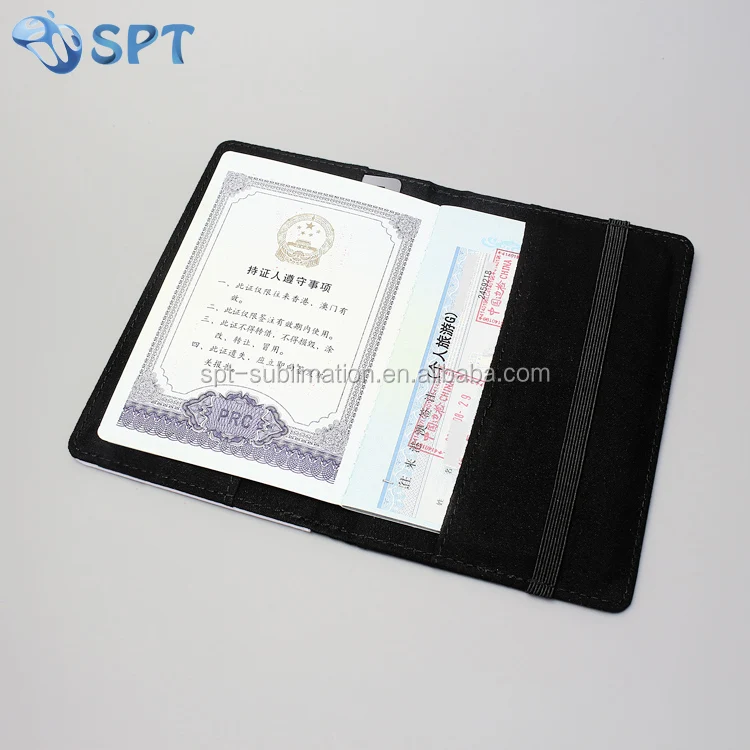 Sublimation Travel Vintage Passport Holders Genuine Leather Wholesale Passport Cover