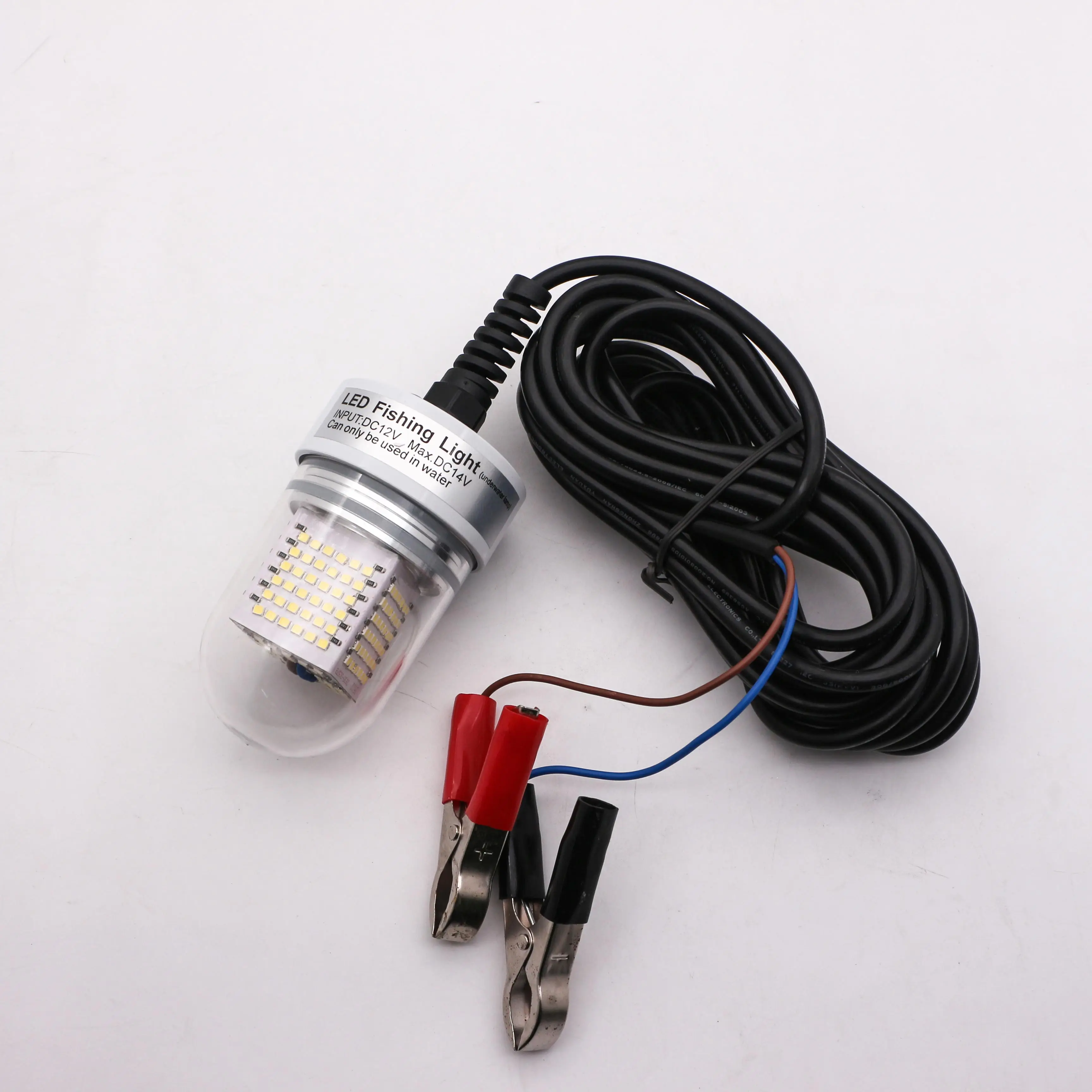 Shenzhen factory 80W 8000lm led underwater light 12v DC white blue green Squid fishing led light