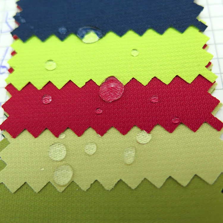 wholesale woven plain style textile jacquard 100% polyester fabric wind coat dust jacket cloth PVC coated waterproof