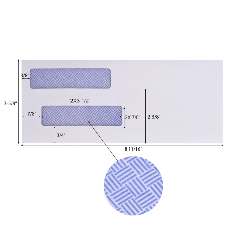 Peel & Seal Security double window envelope packaging envelopes packaging envelopes