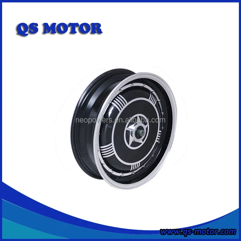 QS Motor 72V-144V 13 Inch Single Shaft 273 6000W V2 45H In-Wheel Hub Motor For E-Scooter