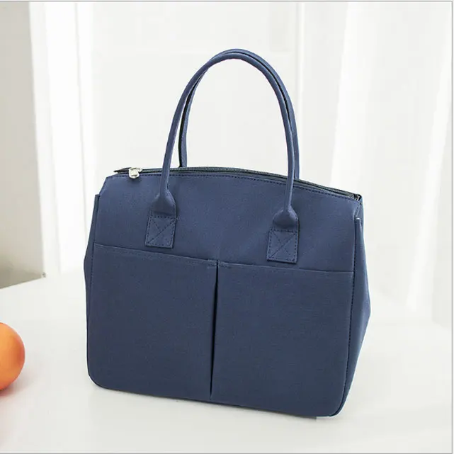 BEARKY direct factory customized reusable thermal insulated cooler lunch bag custom logo women wholesale lady lunch tote bag