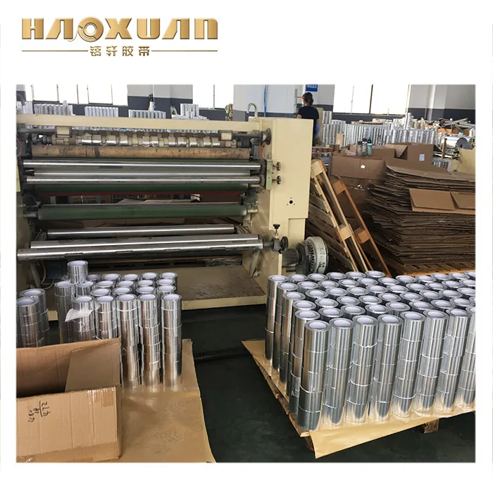 High Temperature Reinforced Aluminum Foil Fiber Glass Cloth Tape for Thermal Insulation