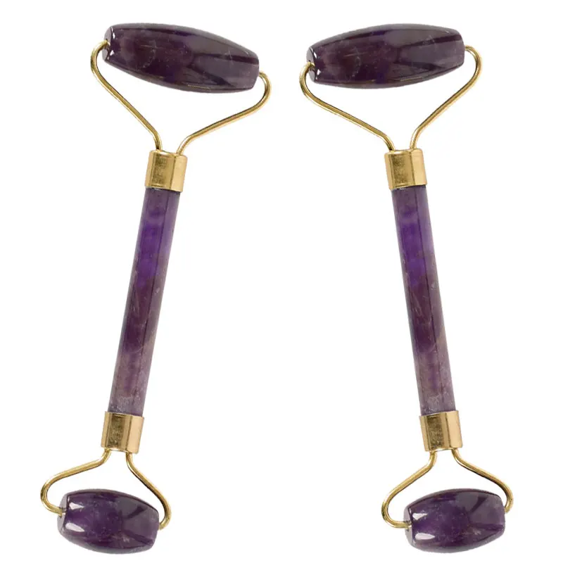 100% natural amethyst face lifting massage jade roller for sale