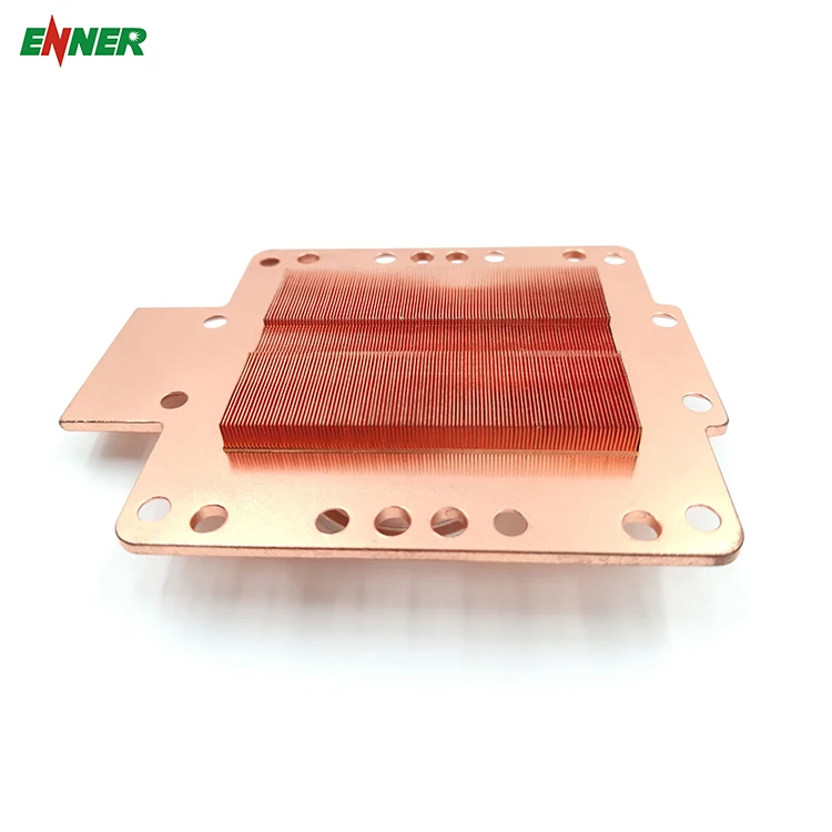Oem High Power Square Copper Skive Fin Heatsink