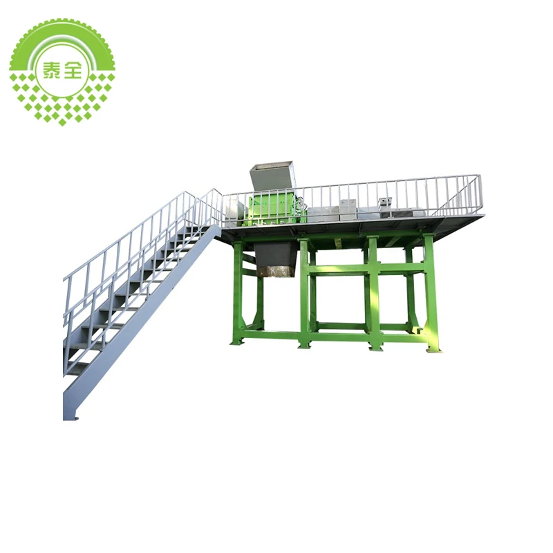 Shredder Durable in use tire waste crushing equipment Waste Car tire Scrap rubber Crusher Machine