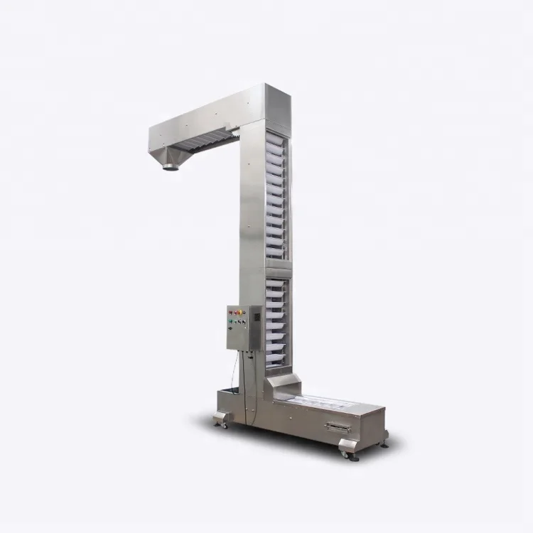 CE certificate and stainless steel chain 3.8 liter Z shape bucket elevator