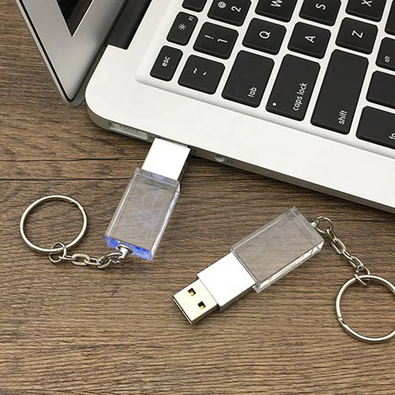 2019 FREE SAMPLE Cheap Customized LOGO acrylic 16G flash drive / Glass crystal USB 2.0 pen drive Memory /usb flash drive crystal
