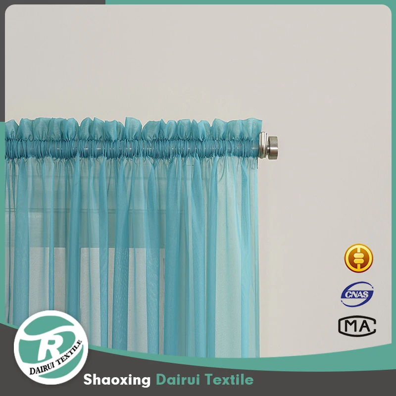 Custom Made Modern Curtain Design Europe Living Room Grey Voile Tulle Curtain