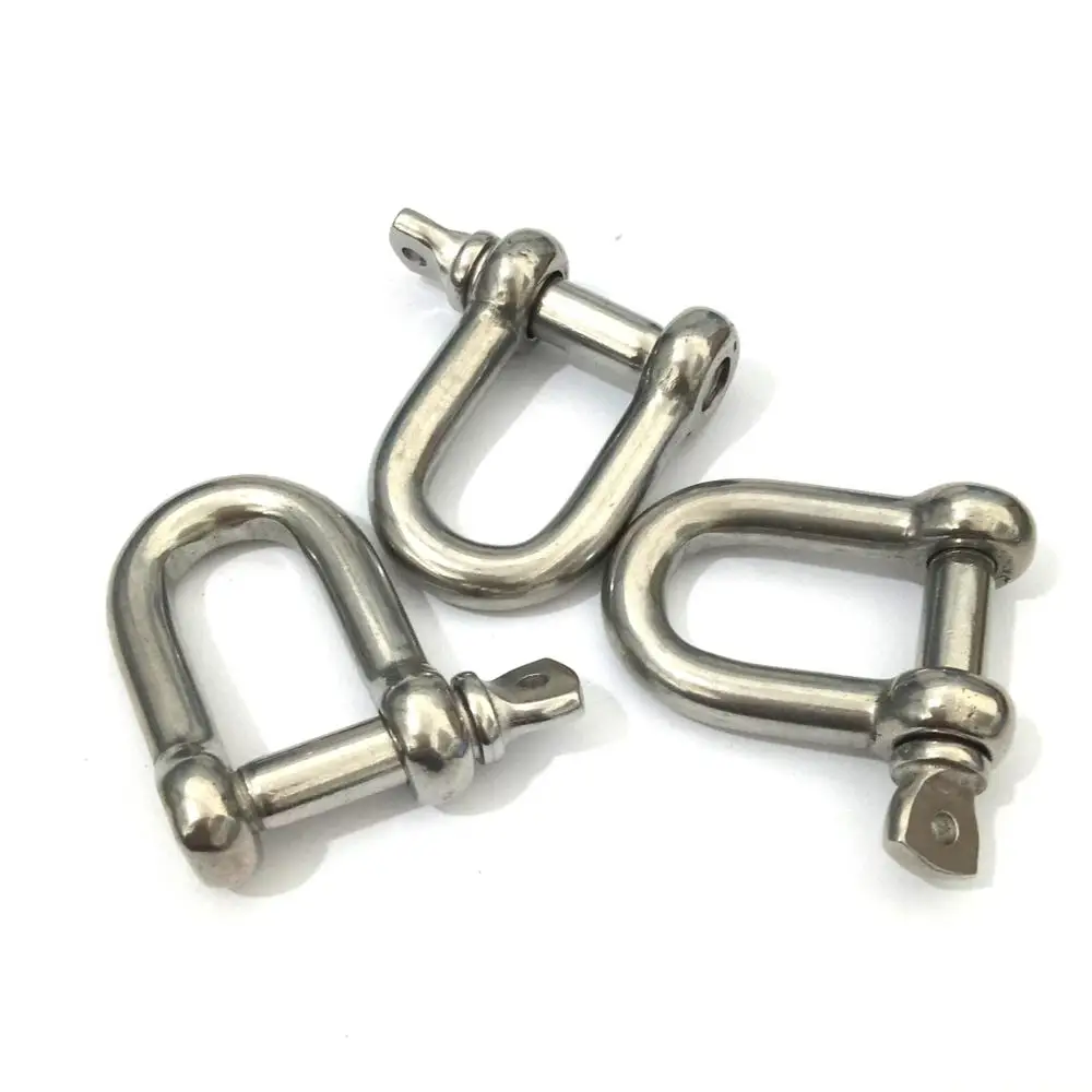 M4 - M24 Stainless steel D type Shackles