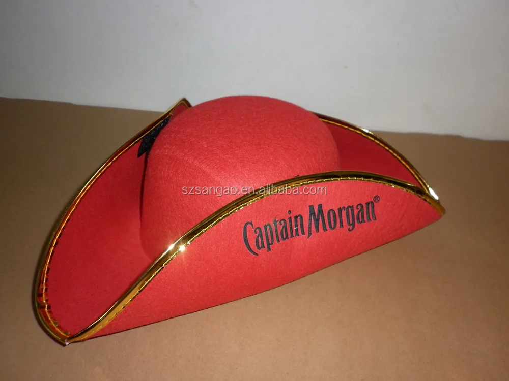 wholesale fashion women Pirate Tricorn Hat felt with cheap price for festival
