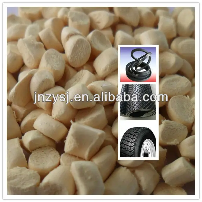 Processing rubber tackify masterbatch for tyre or belt compound pre-dispersed