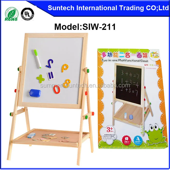 Decorative wood board kids magnetic indoor writing board