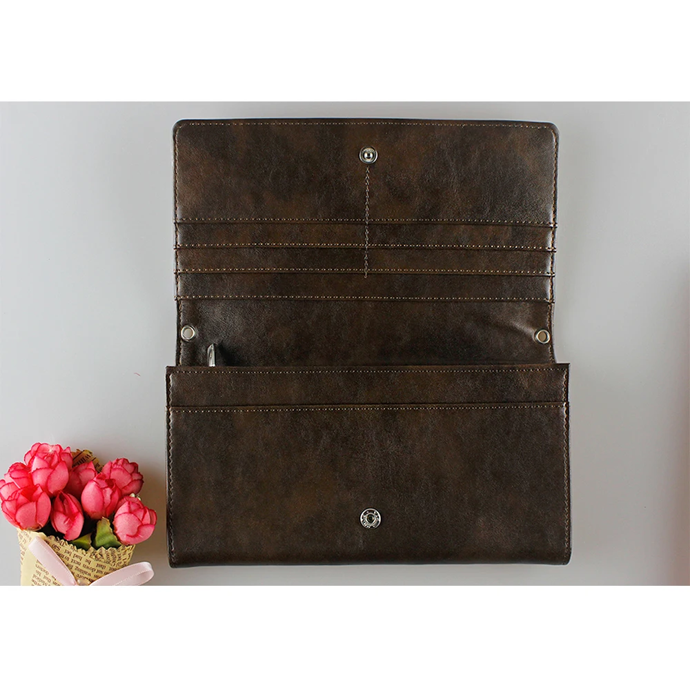 Wholesale Custom Sublimation Blank PU Leather Dual-Used Lady Wallet Bags