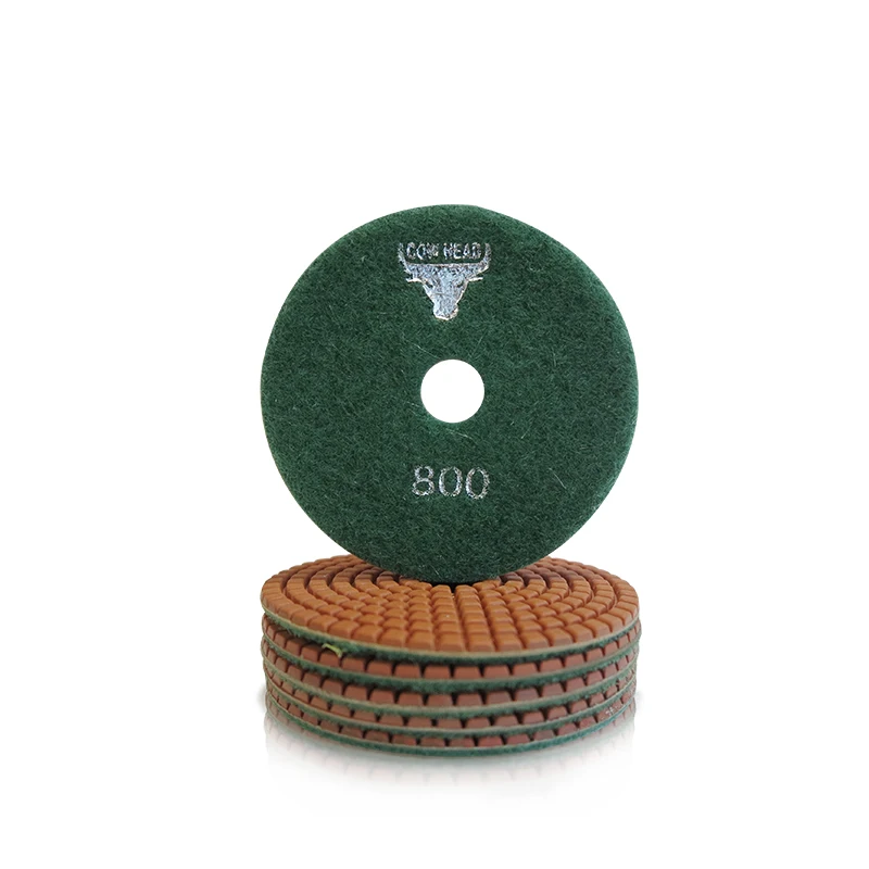 Супер Блестящий 4-дюймовый алмазный шлифовальный и полировальный коврик из