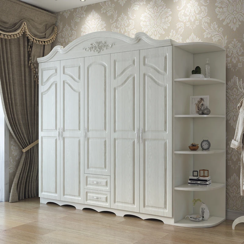 Professional  plastic wardrobe portable customization colorful storage cabinets variety 5 4 3 2 door mdf wardrobe