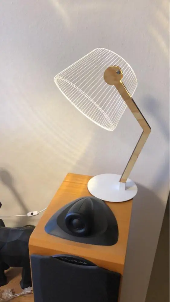 Simple Nordic Style LED Night Light 3D Creative Table Lamp Bedside Decoration Desk Light