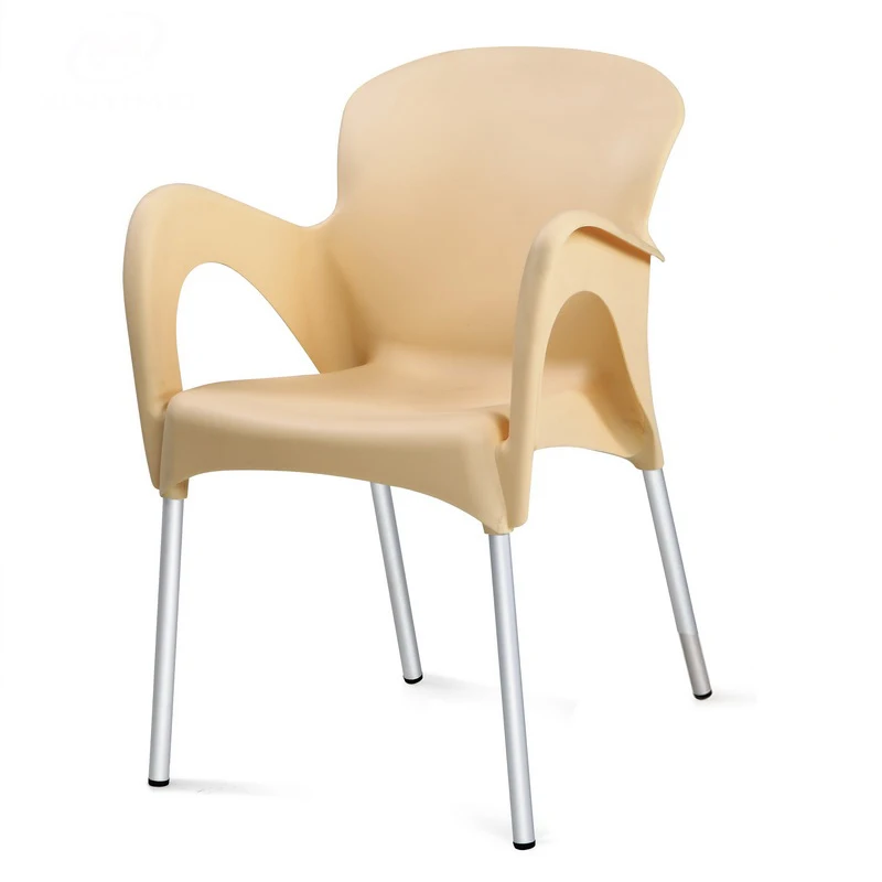 High quality metal legs plastic living room chair leisure leisure arm chair