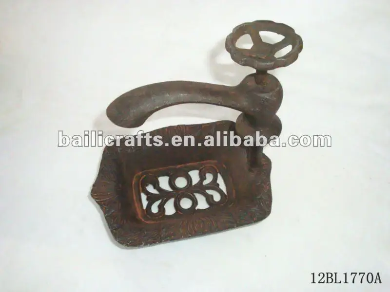 
cast iron faucet soap dish 