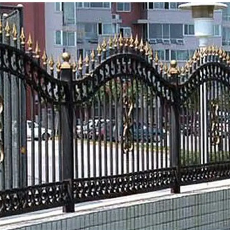 Bespoke Wrought iron garden steel grills metal fence design for project