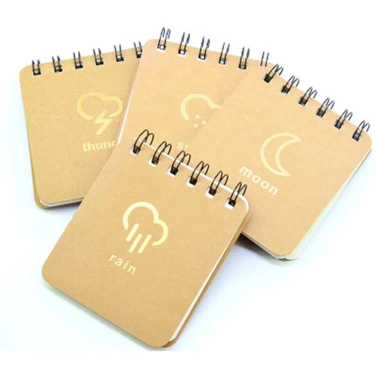 Small size Korean notebook with blank paper spiral notebook