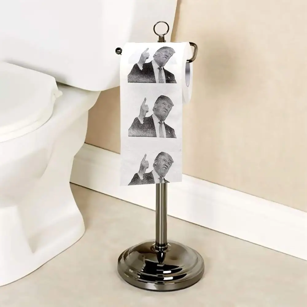 Funny Novelty  Toilet Paper Roll Gag Printed on every sheet 10*10cm 2ply 250sheets Gift Prank Joke  Toilet roll Paper 100packs