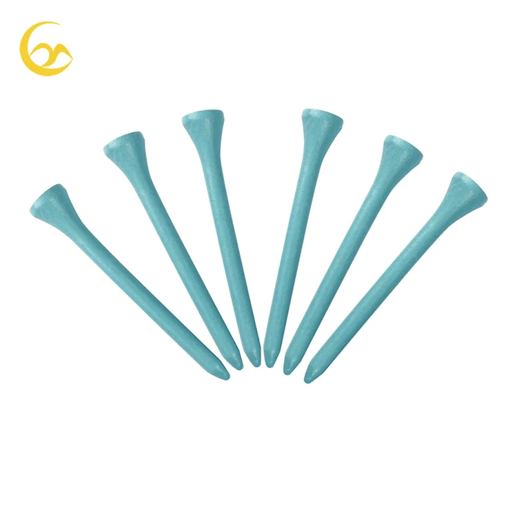 
Wholesale light blue color custom wooden golf holder golf tees 