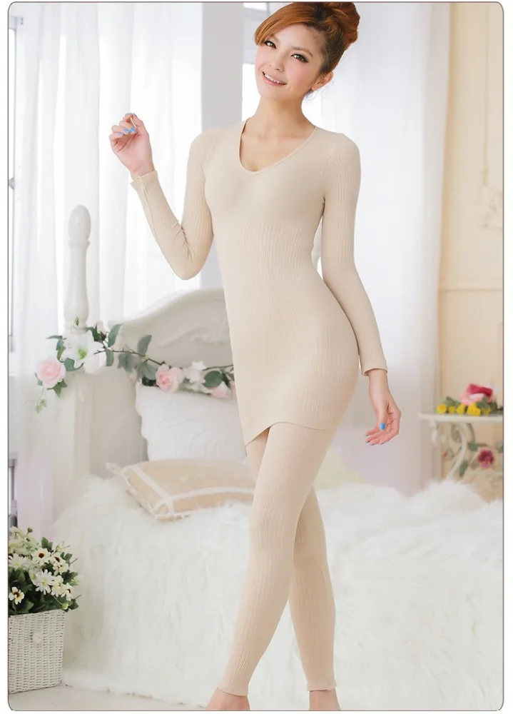 
New Design Thermal Underwear Seamless Union Suit Sexy Underwear Women 