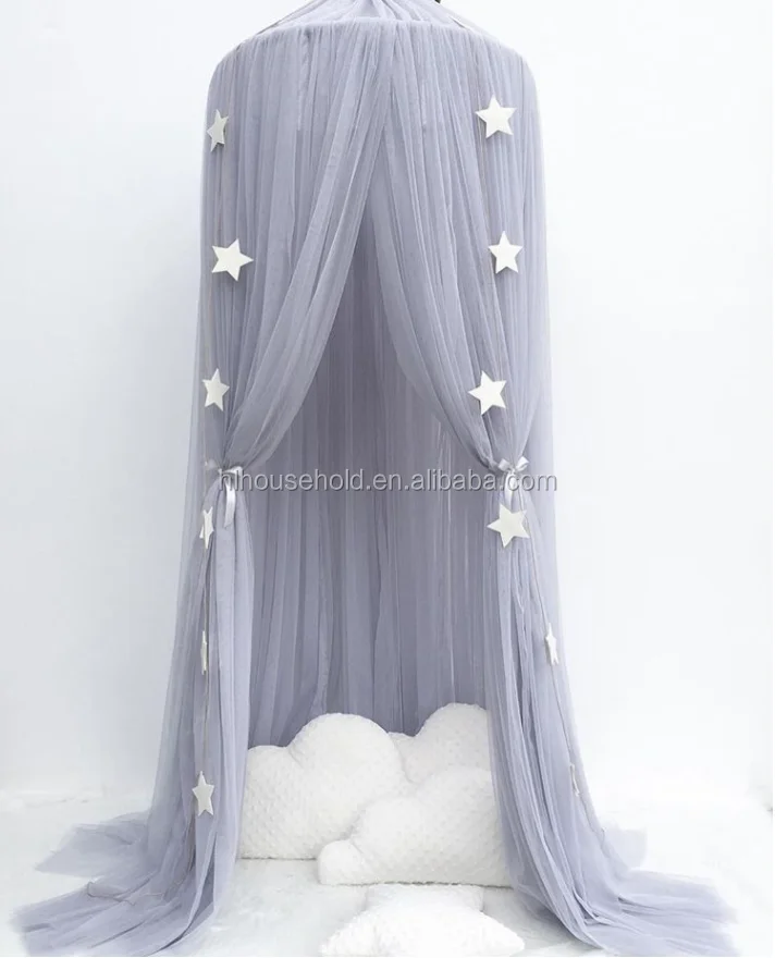 
Kids Bed Canopy Bed Curtain Round Dome Hanging Mosquito Net Curtain Moustiquaire Zanzariera For Baby Kids Playing Home Klamboe 