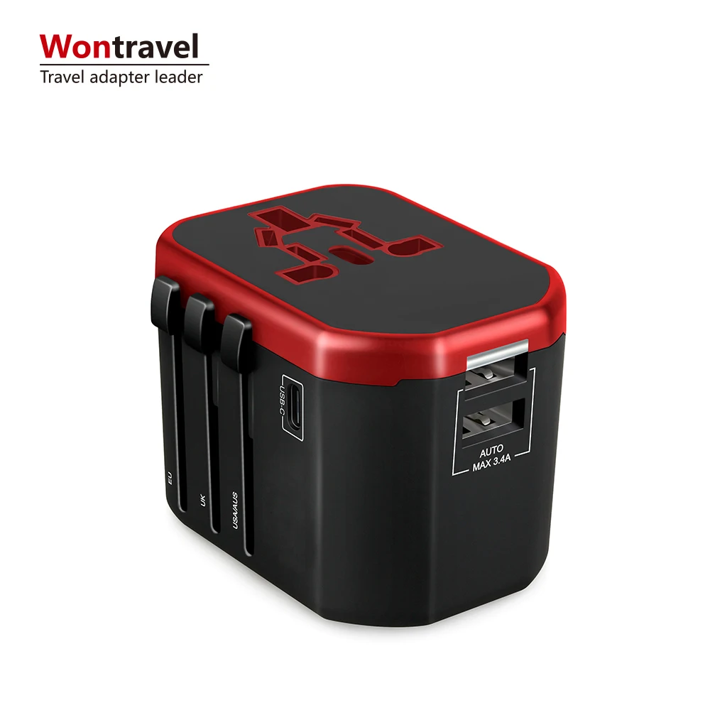 Electric Plug Socket International travel adapter Universal USB Power Charger Converter EU UK US AU Plug