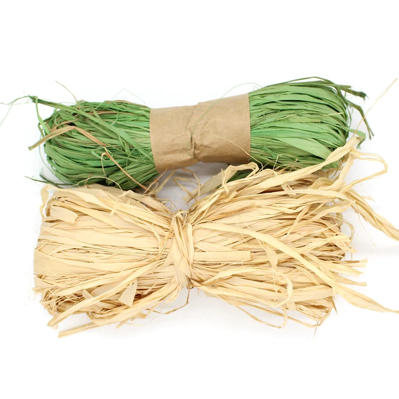 
Colorful Comfortable Accessories Flat Natural Twist Raffia Paper Cords 