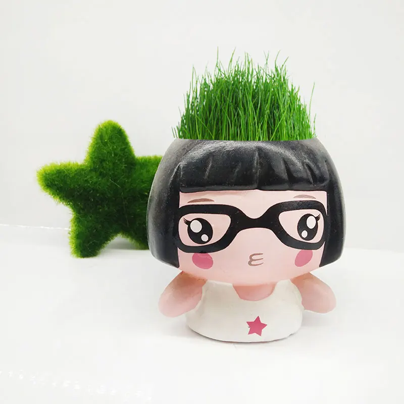 
Eyes baby ceramic cartoon furnishing articles Miniature potted plant cultivation 