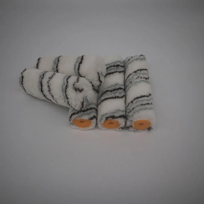 Акриловые волокна растушевки краски ролик кисти покрытие с цвет коричневой и серой полосы