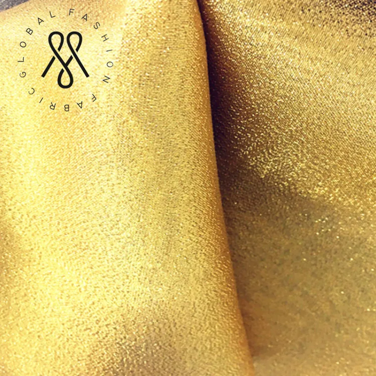 Оптовая продажа высокое качество блестящие золотые окрашенная пряжа свадебное оформление сцены фон ткани