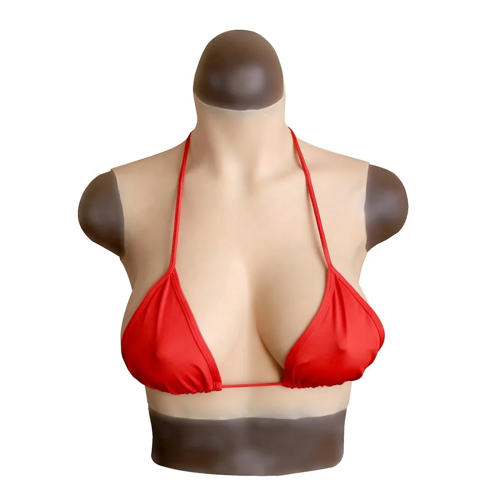 
L size D- Cup Food Grade Silicone Lifelike Breast Forms Crossdresser Cosplay Boobs Artificial 